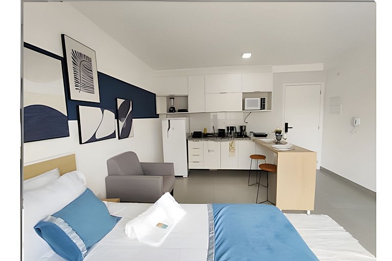 Bela vista, Estudio totalmente mobiliado